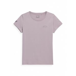 4F Funkčné tričko  sivá / svetlofialová