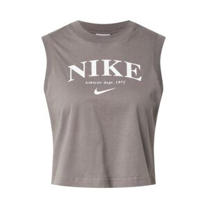 Nike Sportswear Top  tmavošedá / biela