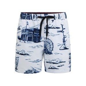 Tommy Hilfiger Underwear Plavecké šortky  námornícka modrá / biela