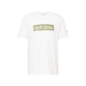 ADIDAS SPORTSWEAR Funkčné tričko  trstinová / biela