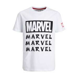 Jack & Jones Junior Tričko 'Marvel'  červená / čierna / biela