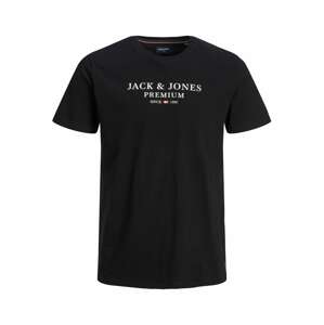 JACK & JONES Tričko 'Archie'  čierna / biela