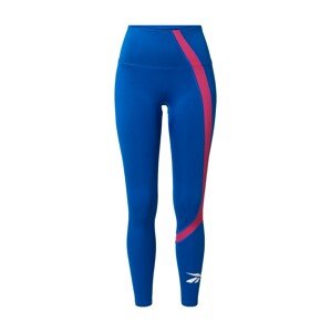 Reebok Sport Športové nohavice  modrá / bordová / biela