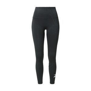 Reebok Sport Športové nohavice 'Vector'  čierna / biela