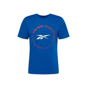 Reebok Sport Funkčné tričko 'Life Is Not a Spectator'  modrá / červená / biela
