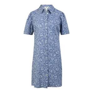 OBJECT Petite Košeľové šaty 'MIE'  modrá denim / biela