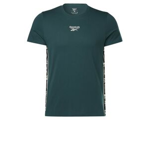 Reebok Sport Funkčné tričko 'Identity Tape'  zelená / čierna / biela