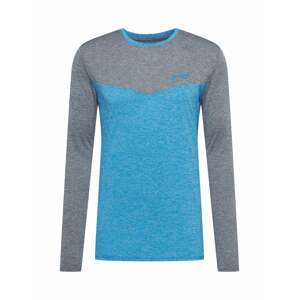 Maier Sports Funkčné tričko 'Bjordal'  modrá melírovaná / sivá melírovaná