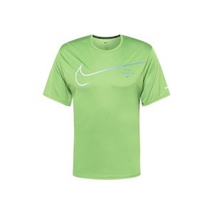 NIKE Funkčné tričko 'Miler'  modrá / zelená / biela