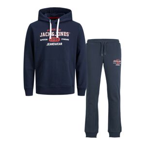 JACK & JONES Joggingová súprava 'STAMP'  námornícka modrá / červená / biela