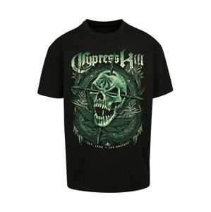 Mister Tee Tričko 'Cypress Hill'  béžová / trávovo zelená / čierna