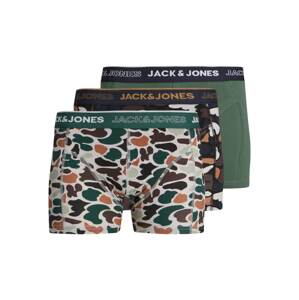 JACK & JONES Boxerky 'Camo'  zelená / béžová / čierna / sivá / biela / hnedá