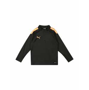 PUMA Funkčné tričko 'Team LIGA 14'  čierna / striebornosivá / svetlooranžová