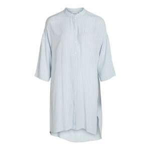 VILA Košeľové šaty 'Marina'  svetlomodrá / biela