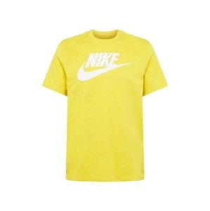 Nike Sportswear Funkčné tričko  limetková / biela