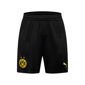 PUMA Športové nohavice 'Borussia Dortmund 22/23'  čierna / žltá