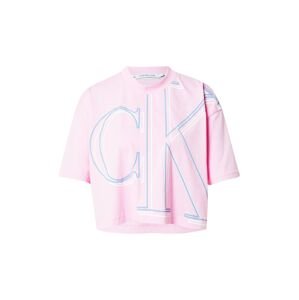 Calvin Klein Jeans Tričko  svetlomodrá / ružová / biela