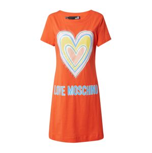 Love Moschino Šaty  oranžová / svetlomodrá / svetložltá / orgovánová