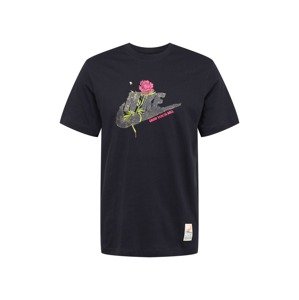 Nike Sportswear Tričko  antracitová / svetlozelená / ružová / čierna