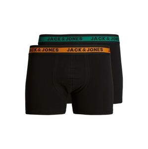 JACK & JONES Boxerky 'JOSH'  zelená / oranžová / čierna