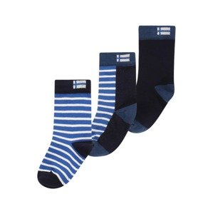 FINKID Ponožky 'SUKAT KOLME'  námornícka modrá / modrá / biela
