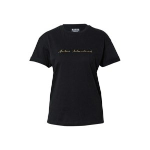 Barbour International Tričko  zlatá / čierna