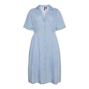 Vero Moda Curve Košeľové šaty 'Lindsey'  modrá denim