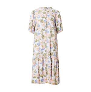 Fransa Košeľové šaty 'SOFTY'  svetlomodrá / olivová / ružová / biela