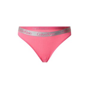 Calvin Klein Underwear Tangá  ružová / strieborná