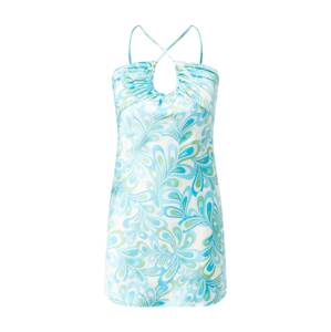 Gina Tricot Letné šaty  svetlomodrá / svetlozelená / biela