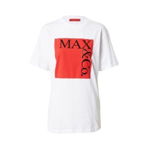 MAX&Co. Tričko  ohnivo červená / čierna / biela
