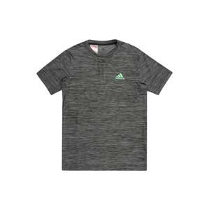 ADIDAS SPORTSWEAR Funkčné tričko 'Aeroready Heather'  mätová / čierna melírovaná