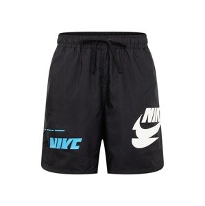 Nike Sportswear Nohavice  svetlomodrá / čierna / biela