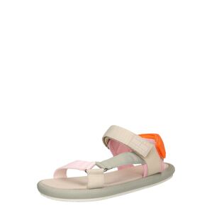Tommy Jeans Trekingové sandále  tmavošedá / svetlosivá / neónovo oranžová / ružová