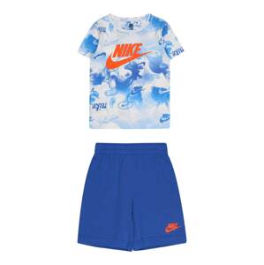 Nike Sportswear Joggingová súprava  kráľovská modrá / biela / neónovo oranžová / tyrkysová