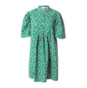 VILA Košeľové šaty 'FURA'  zelená / ružová