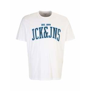 Jack & Jones Plus Tričko 'CEMB'  svetlomodrá / čierna / biela