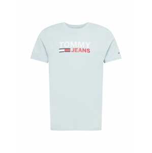 Tommy Jeans Tričko  azúrová / červená / biela