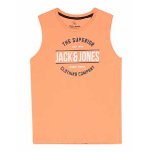 Jack & Jones Junior Tričko 'BRAT'  oranžová / biela / námornícka modrá