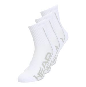 HEAD Športové ponožky  svetlosivá / biela