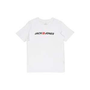 Jack & Jones Junior Tričko  červená / čierna / biela