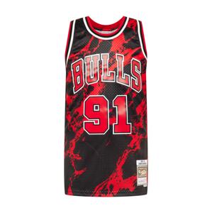 Mitchell & Ness Tričko 'Bulls'  čierna / červená / biela