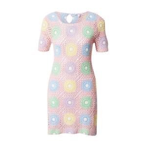 Olivia Rubin Pletené šaty 'HAILEY'  modrá / zelená / pastelovo fialová / ružová