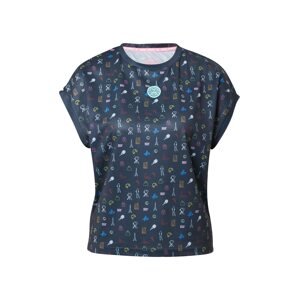 BIDI BADU Funkčné tričko 'Majira'  námornícka modrá / svetlomodrá / ružová / biela