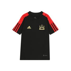 ADIDAS PERFORMANCE Funkčné tričko  zlatá / ohnivo červená / čierna