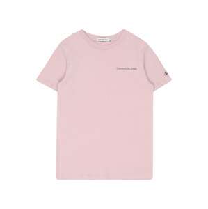 Calvin Klein Jeans Tričko 'CHEST'  ružová