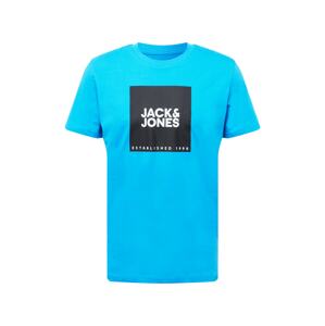 JACK & JONES Tričko  modrá / čierna / biela