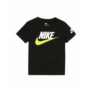 Nike Sportswear Tričko 'FUTURA EVERGREEN'  žltá / čierna / biela