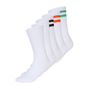 JACK & JONES Ponožky 'FURY'  zelená / oranžová / čierna / biela