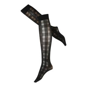 Swedish Stockings Ponožky 'Tartan'  čierna